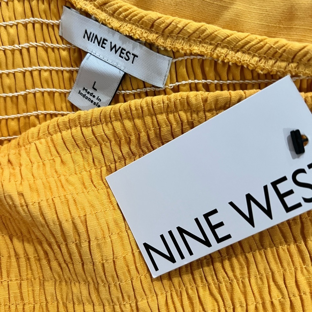 Nine West Yellow One-Shoulder Dress - Picture 14 of 14